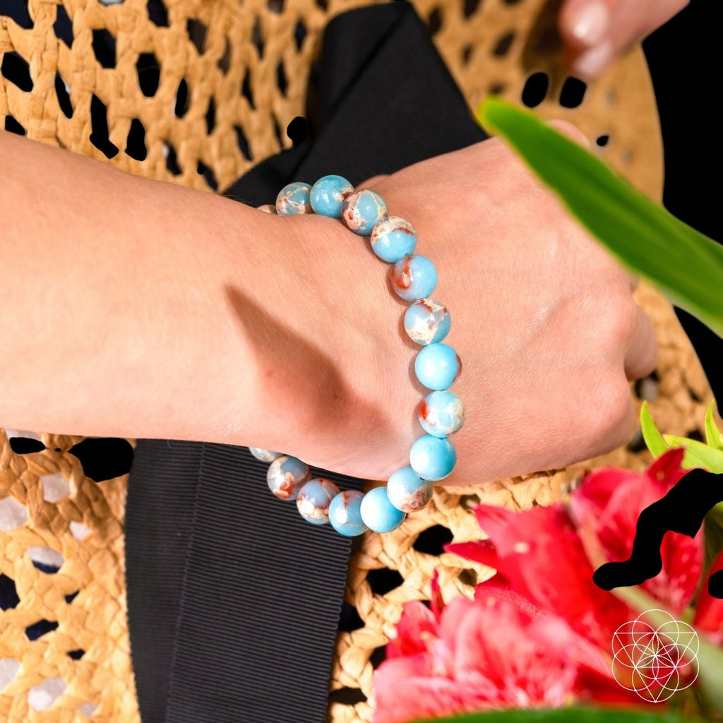 Empath’s Shield - Aqua Terra Jasper Bracelet by Conscious Items