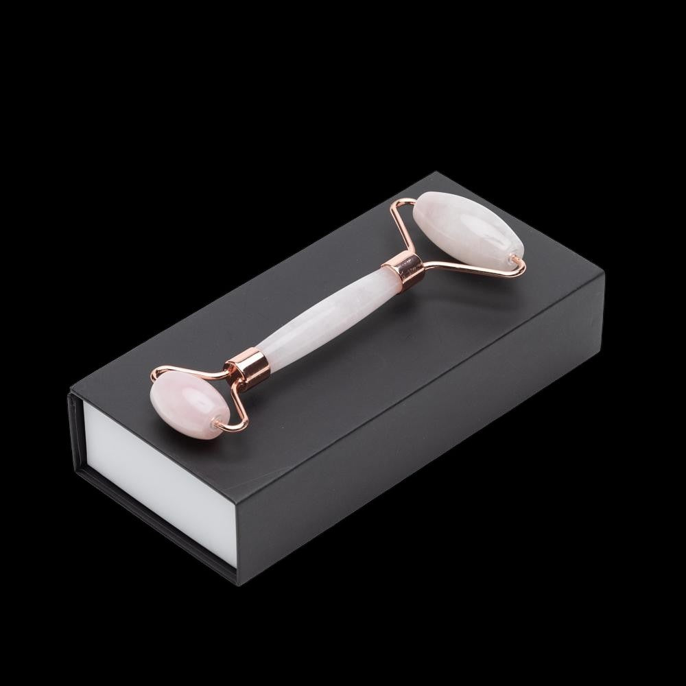 Rose Quartz Facial Roller – Dual-Ended Beauty Tool for Calming, Cooling & Skin Radiance by EpiLynx