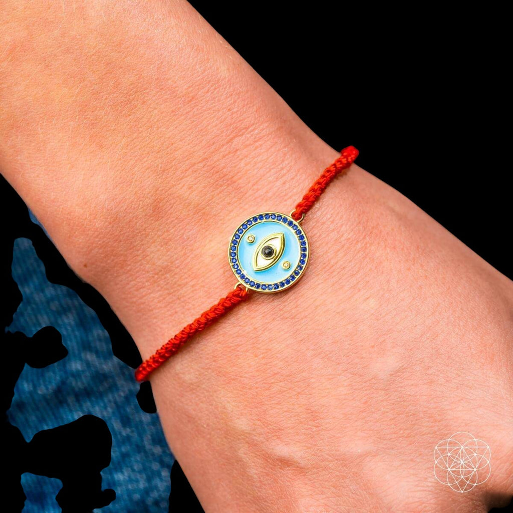 Evil Eye Guardian - Four-Strand Red String Bracelet by Conscious Items
