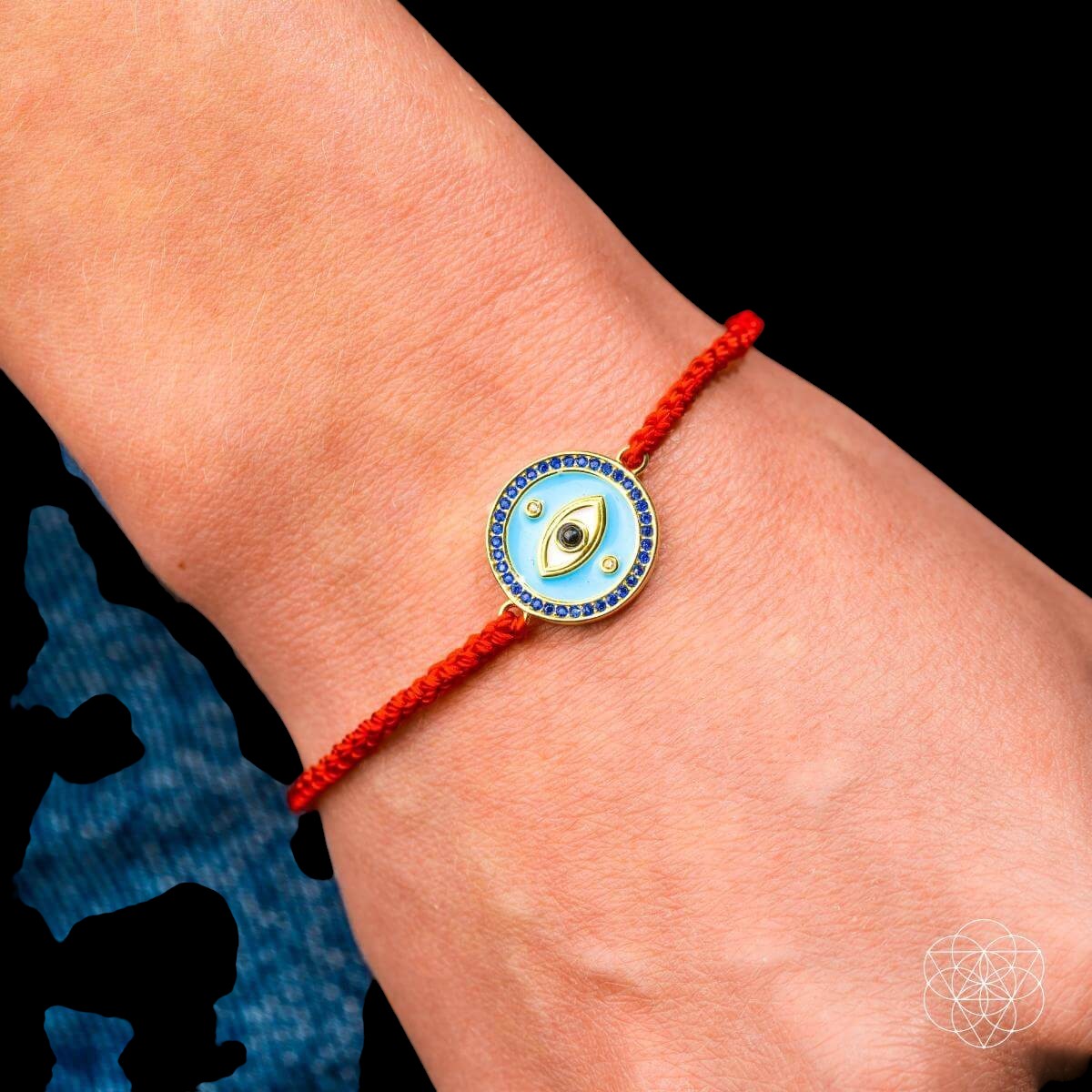 Evil Eye Guardian - Four-Strand Red String Bracelet by Conscious Items