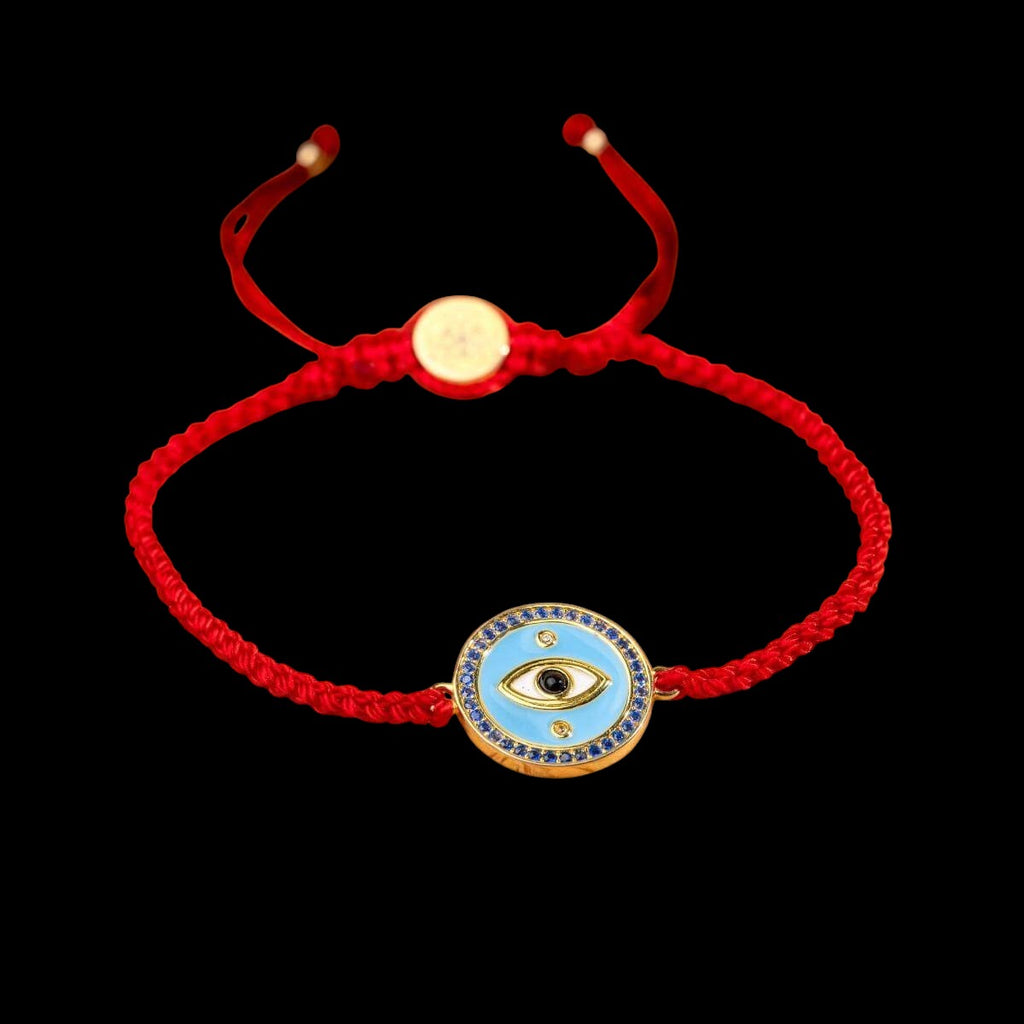 Evil Eye Guardian - Four-Strand Red String Bracelet by Conscious Items