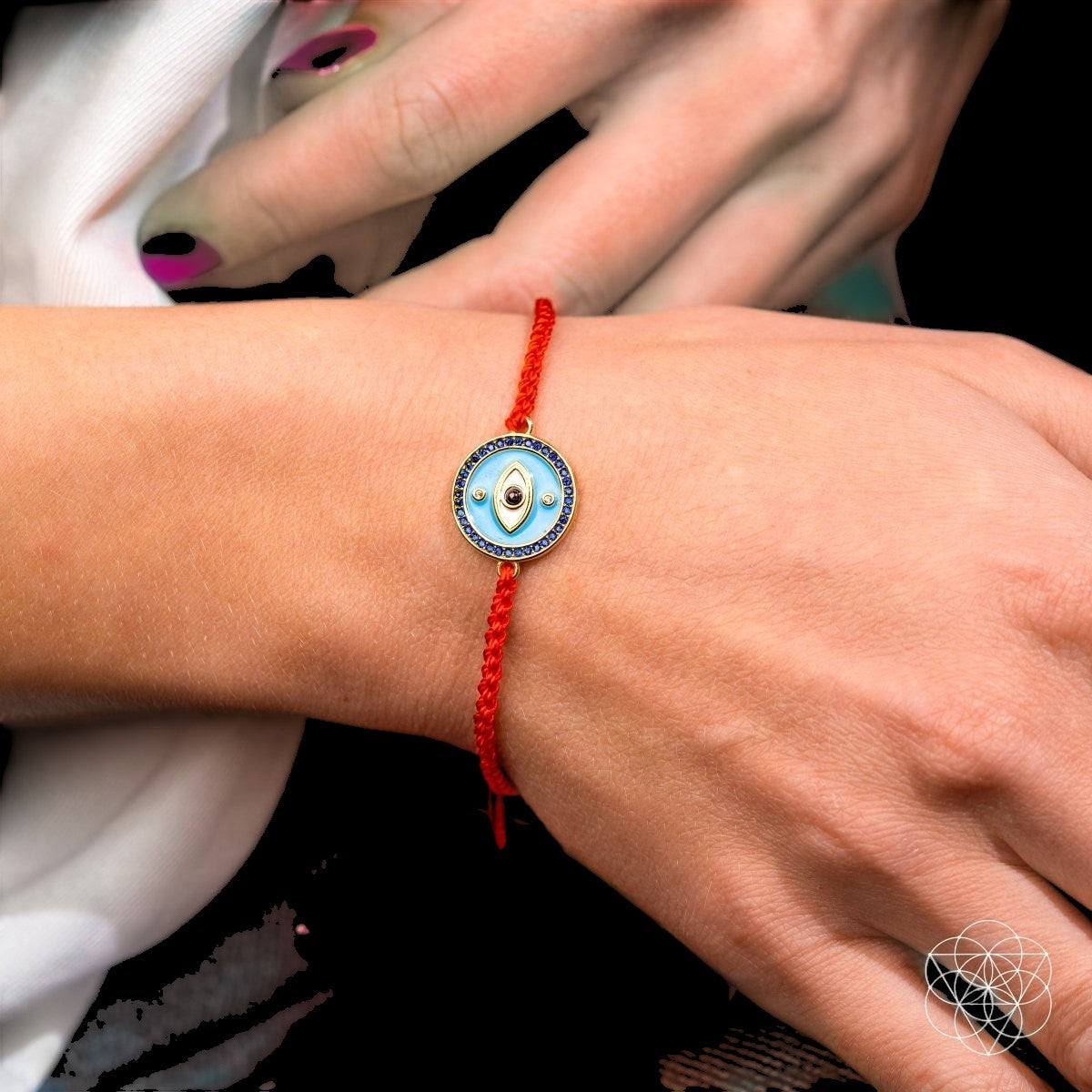 Evil Eye Guardian - Four-Strand Red String Bracelet by Conscious Items