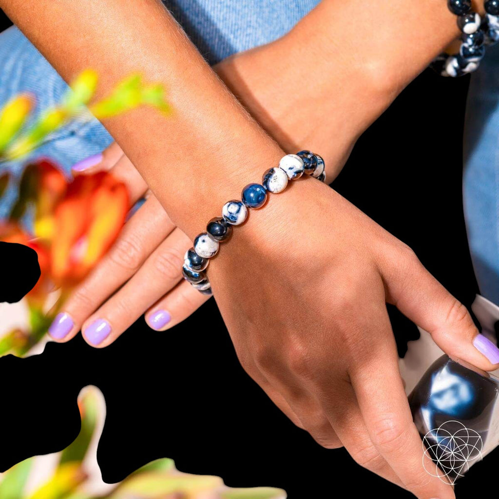 Exotic Orca Agate Bracelet of Deep Healing by Conscious Items