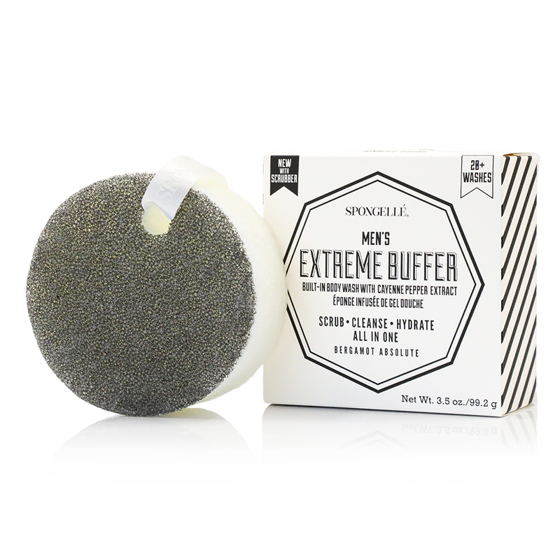 20+ Men's Extreme Buffer | Black Scrubber by Spongellé