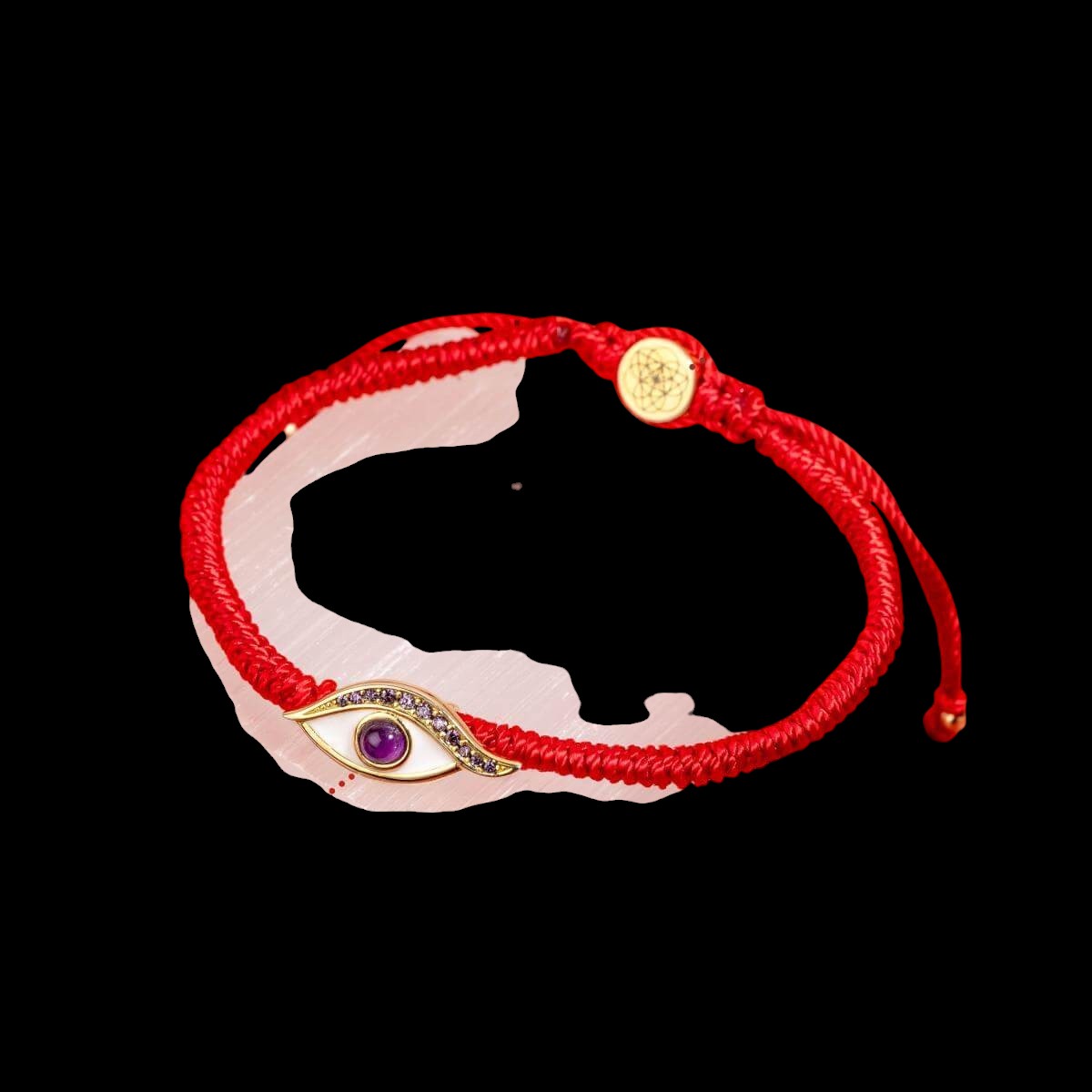Eye of Spiritual Protection - Four-Strand Red String Bracelet by Conscious Items
