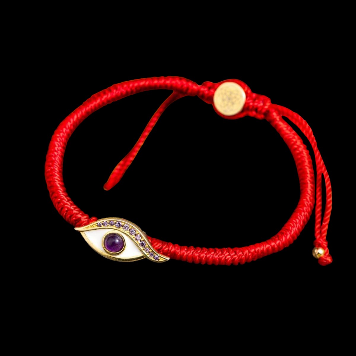 Eye of Spiritual Protection - Four-Strand Red String Bracelet by Conscious Items