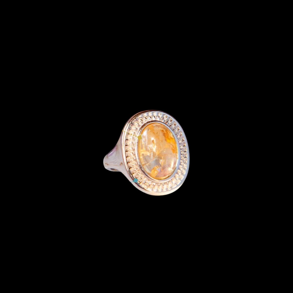 Eye of The Sun - Silver Aura Ring of Attraction by Conscious Items