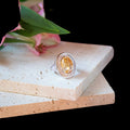 Eye of The Sun - Silver Aura Ring of Attraction by Conscious Items