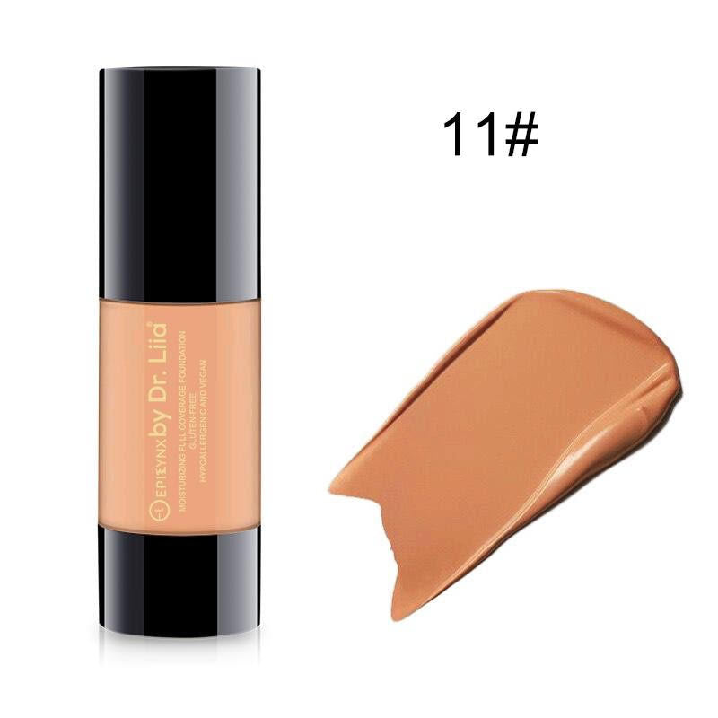 Breathable Full-Coverage Foundation – Dewy Finish, Hydrating, Vegan, Gluten-Free (SPF 15) by EpiLynx