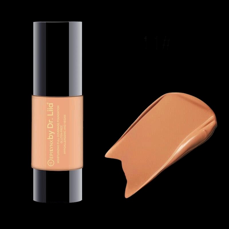 Breathable Full-Coverage Foundation – Dewy Finish, Hydrating, Vegan, Gluten-Free (SPF 15) by EpiLynx