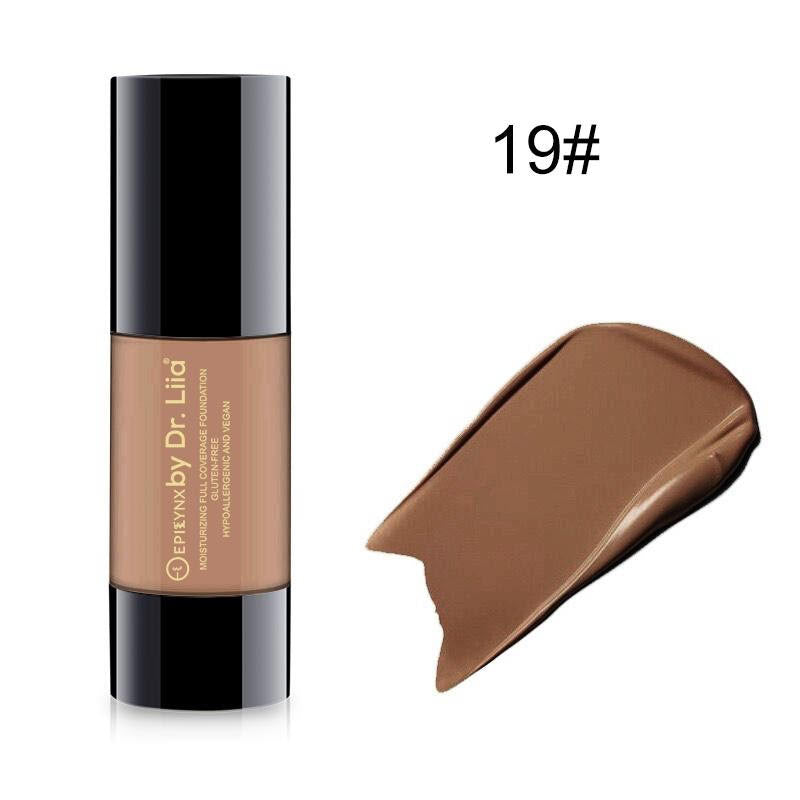 Breathable Full-Coverage Foundation – Dewy Finish, Hydrating, Vegan, Gluten-Free (SPF 15) by EpiLynx