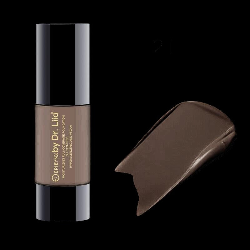 Breathable Full-Coverage Foundation – Dewy Finish, Hydrating, Vegan, Gluten-Free (SPF 15) by EpiLynx