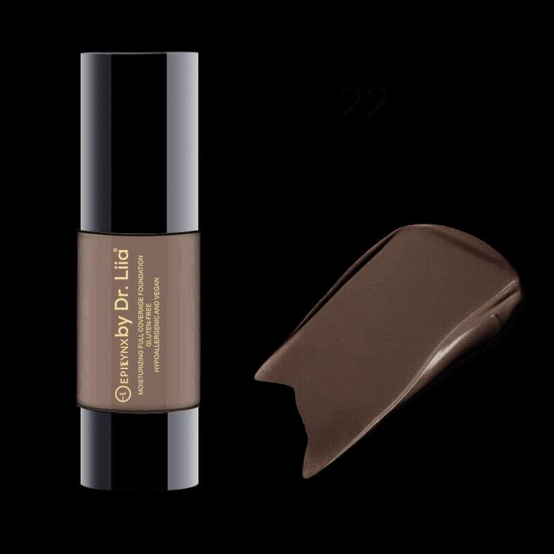 Breathable Full-Coverage Foundation – Dewy Finish, Hydrating, Vegan, Gluten-Free (SPF 15) by EpiLynx