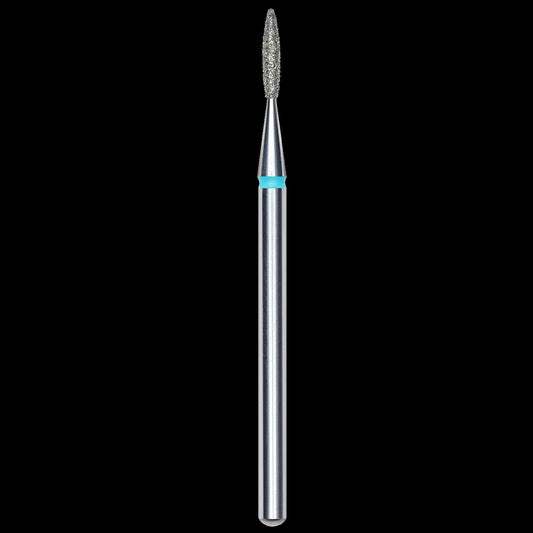 DIAMOND NAIL DRILL BIT, "FLAME", BLUE, HEAD DIAMETER 1.6/8MM (FA10B016/8) - STALEKS™ by kvadrat store