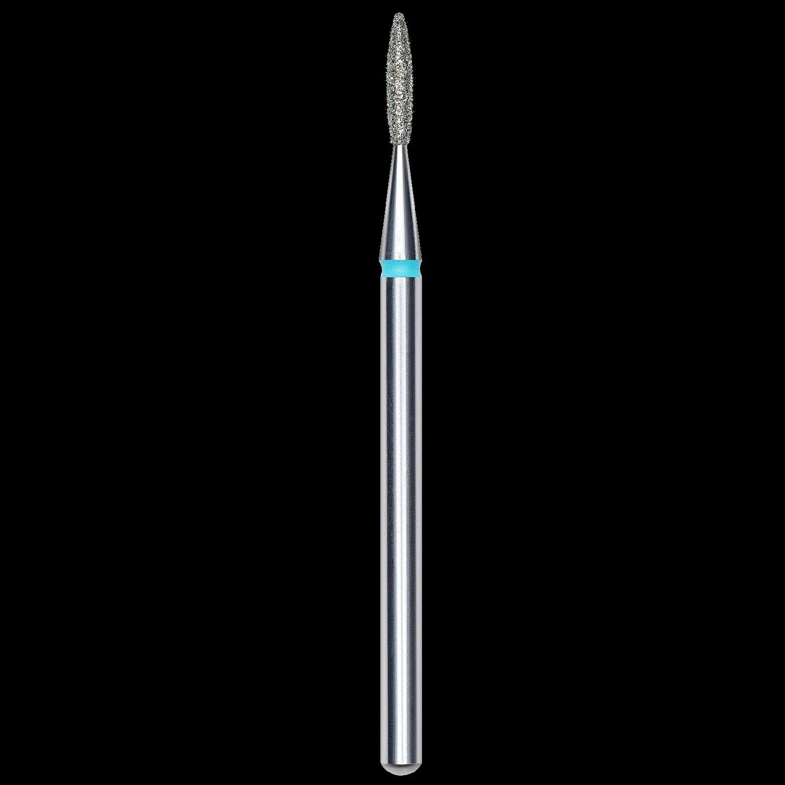 DIAMOND NAIL DRILL BIT, "FLAME", BLUE, HEAD DIAMETER 1.6/8MM (FA11B016/8) - STALEKS™ by kvadrat store