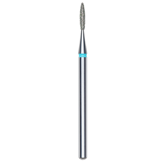 DIAMOND NAIL DRILL BIT, "FLAME", BLUE, HEAD DIAMETER 1.6/8MM (FA11B016/8) - STALEKS™