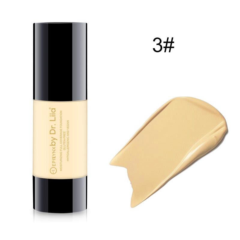 Breathable Full-Coverage Foundation – Dewy Finish, Hydrating, Vegan, Gluten-Free (SPF 15) by EpiLynx