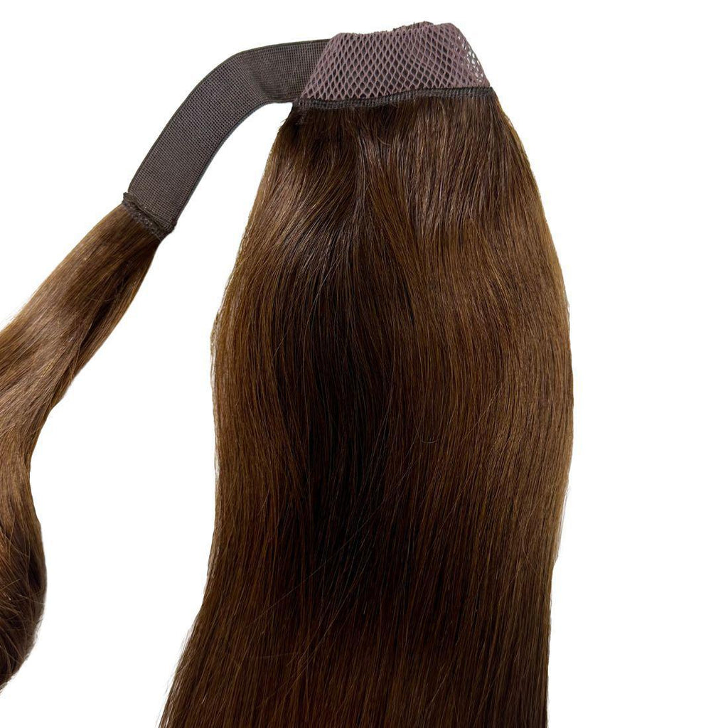 Dark Brown 100% Human Hair Ponytail Extension by Private Label