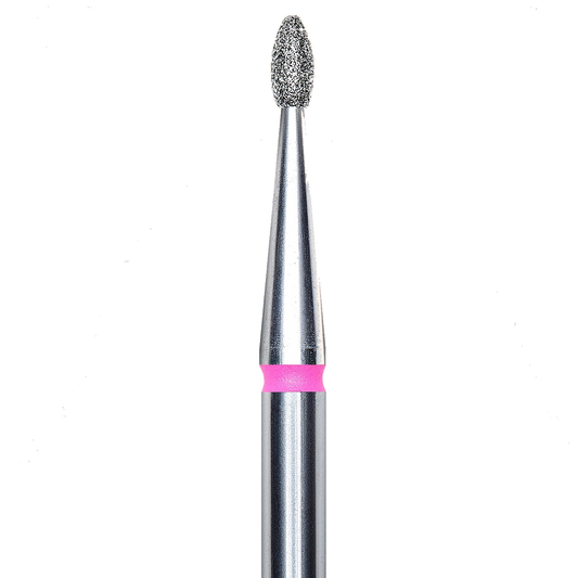 DIAMOND NAIL DRILL BIT, "BUD", RED, HEAD DIAMETER 1.6/3.4MM (FA50R016/3.4) - STALEKS™