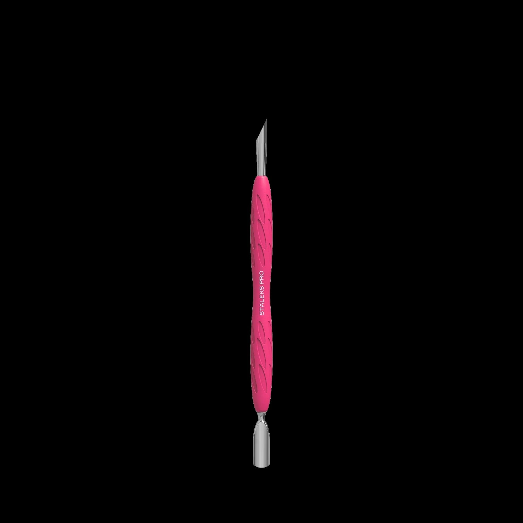 Manicure Pusher With Silicone Handle "Gummy" UNIQ 10 TYPE 2 (Narrow Rounded Pusher + Slanted Pusher) -PQ-10/2- STALEKS by kvadrat store