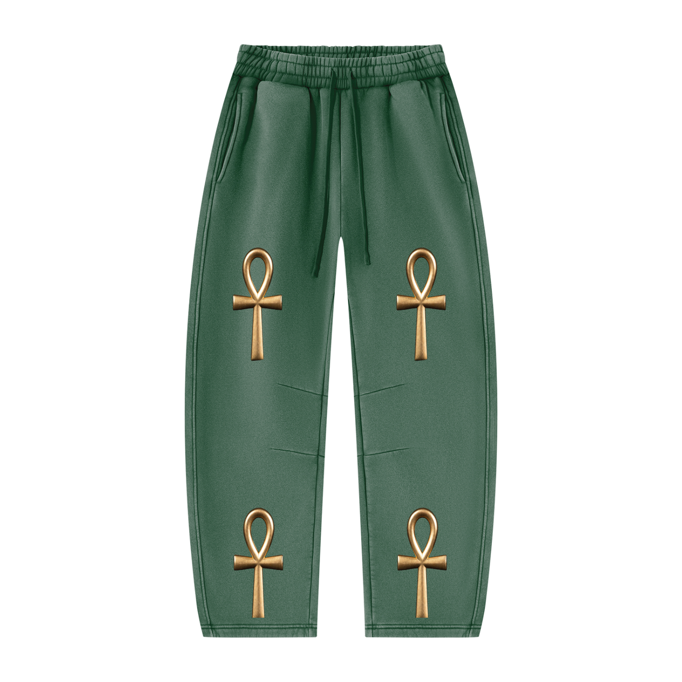 Unisex Vintage Wash Barrel Leg Fleece Sweatpants