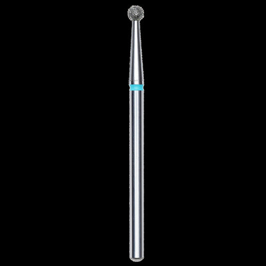 DIAMOND NAIL DRILL BIT, "BALL", BLUE, HEAD DIAMETER 2.5MM (FA01B025) - STALEKS™ by kvadrat store