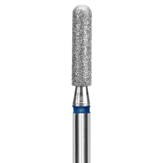 DIAMOND NAIL DRILL BIT, "ROUNDED CYLINDER", BLUE, HEAD DIAMETER 2,5/10MM (FA30B025/10) - STALEKS™