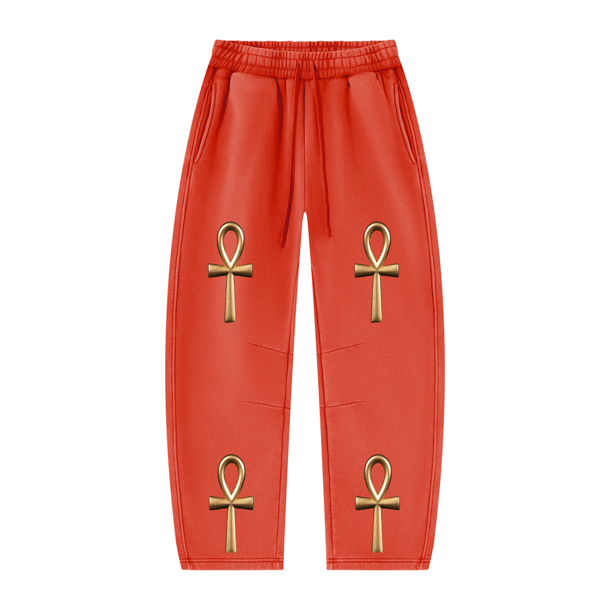 Unisex Vintage Wash Barrel Leg Fleece Sweatpants