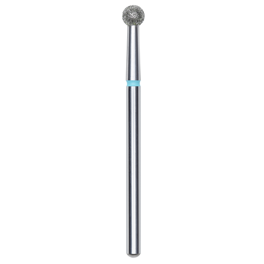 DIAMOND NAIL DRILL BIT, "BALL", BLUE, HEAD DIAMETER 3.5MM (FA01B035) - STALEKS™