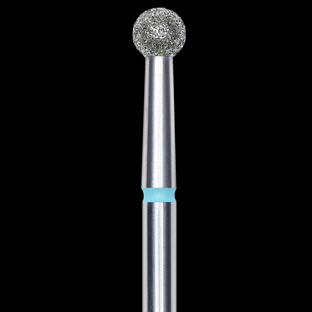 DIAMOND NAIL DRILL BIT, "BALL", BLUE, HEAD DIAMETER 3.5MM (FA01B035) - STALEKS™ by kvadrat store