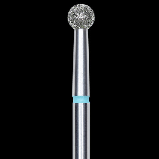 DIAMOND NAIL DRILL BIT, "BALL", BLUE, HEAD DIAMETER 3.5MM (FA01B035) - STALEKS™ by kvadrat store