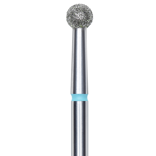 DIAMOND NAIL DRILL BIT, "BALL", BLUE, HEAD DIAMETER 3.5MM (FA01B035) - STALEKS™