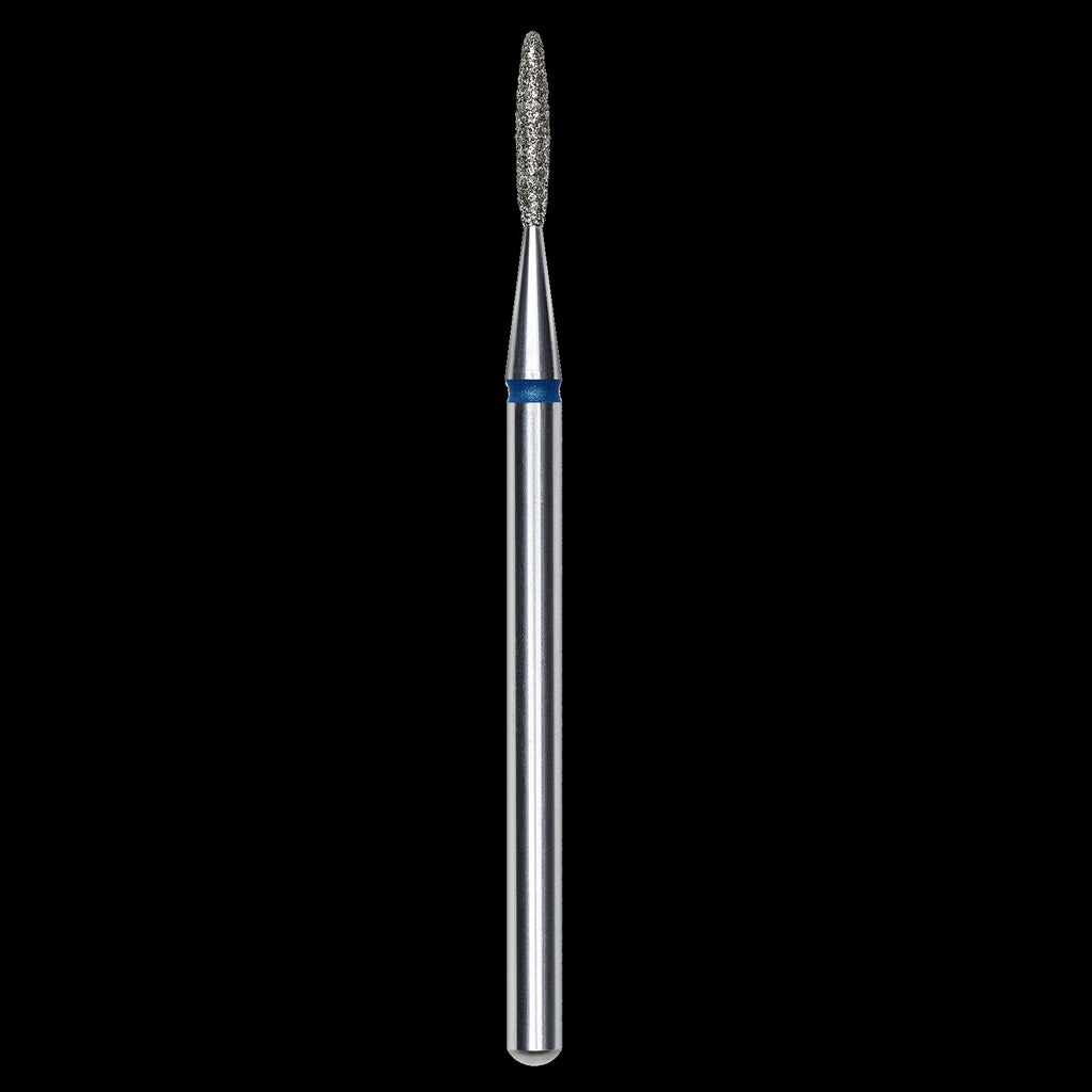 DIAMOND NAIL DRILL BIT, "FLAME", BLUE, HEAD DIAMETER 1.4/8MM (FA10B014/8) - STALEKS™ by kvadrat store