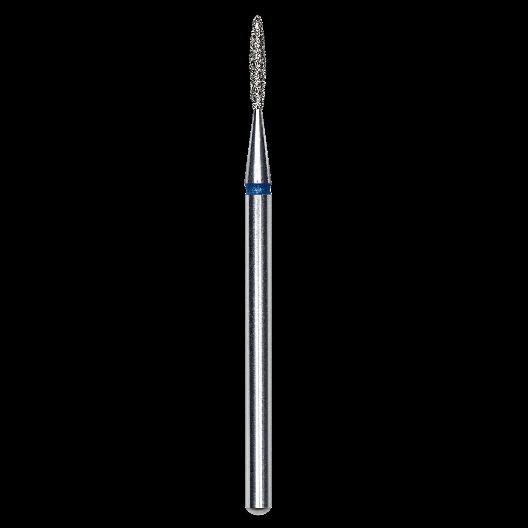 DIAMOND NAIL DRILL BIT, "FLAME", BLUE, HEAD DIAMETER 1.4/8MM (FA10B014/8) - STALEKS™ by kvadrat store