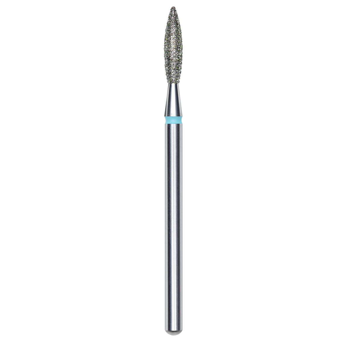 DIAMOND NAIL DRILL BIT, "FLAME", BLUE, HEAD DIAMETER 2.3/10MM (FA10B023/10) - STALEKS™
