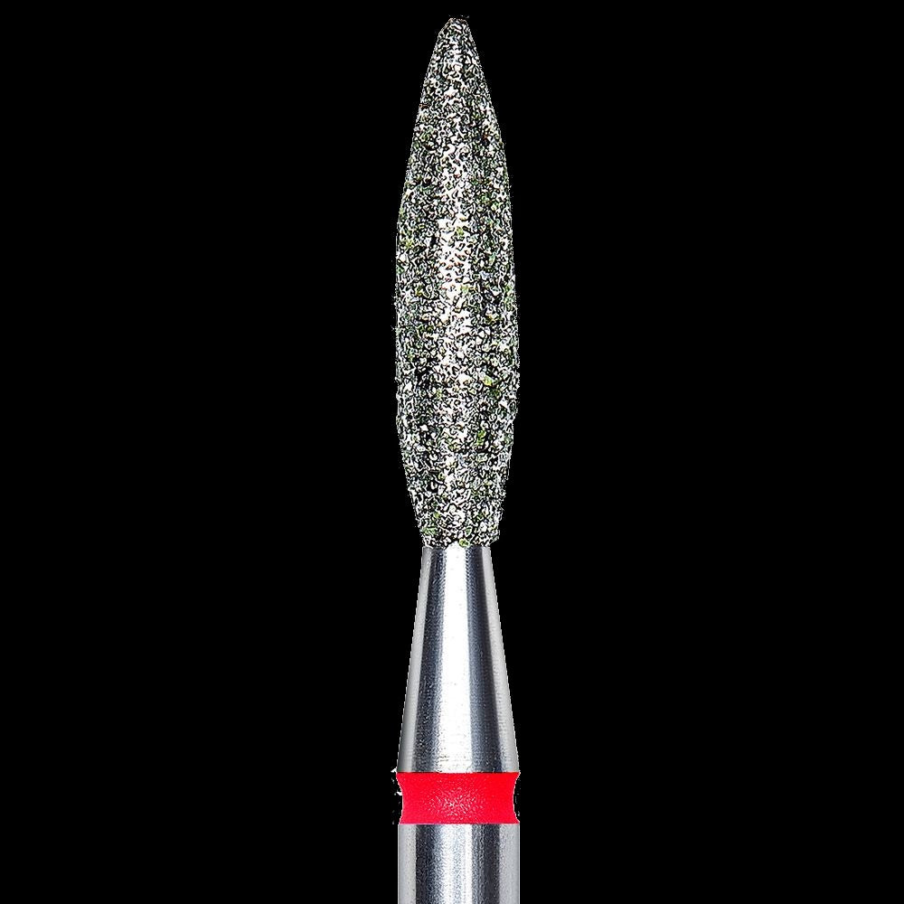 Staleks - Diamond Nail Drill Bit "Flame" Red, 2.3 mm (FA10R023/10) by kvadrat store