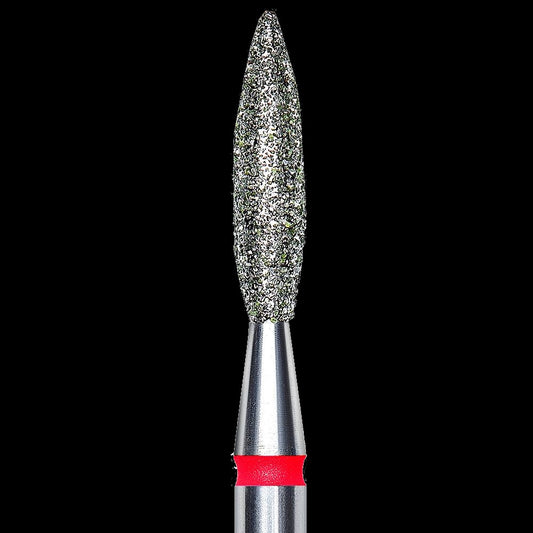 Staleks - Diamond Nail Drill Bit "Flame" Red, 2.3 mm (FA10R023/10) by kvadrat store