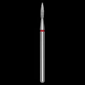 DIAMOND NAIL DRILL BIT, "POINTED FLAME", RED, HEAD DIAMETER 2.3 MM/WORKING PART 8 MM (FA11R023/8) - STALEKS™ by kvadrat store