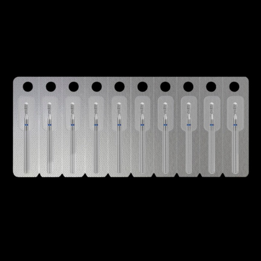 DIAMOND NAIL DRILL BIT, "MATCH", BLUE, HEAD DIAMETER 2.3 MM / WORKING PART 5 MM (FA120B023/5) - STALEKS™ by kvadrat store