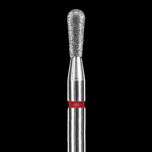 DIAMOND NAIL DRILL BIT, "MATCH", RED, HEAD DIAMETER 2.3 MM / WORKING PART 5 MM (FA120R023/5) - STALEKS™ by kvadrat store