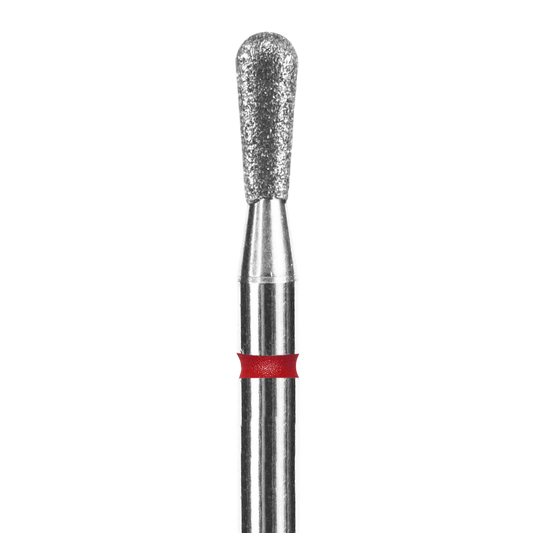 DIAMOND NAIL DRILL BIT, "MATCH", RED, HEAD DIAMETER 2.3 MM / WORKING PART 5 MM (FA120R023/5) - STALEKS™