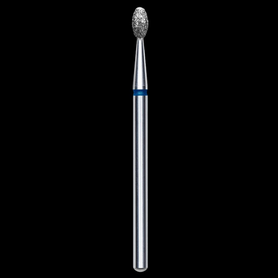 DIAMOND NAIL DRILL BIT, "OLIVE", BLUE, HEAD DIAMETER 2.5 MM/WORKING PART 5 MM (FA130B025/5) - STALEKS™ by kvadrat store