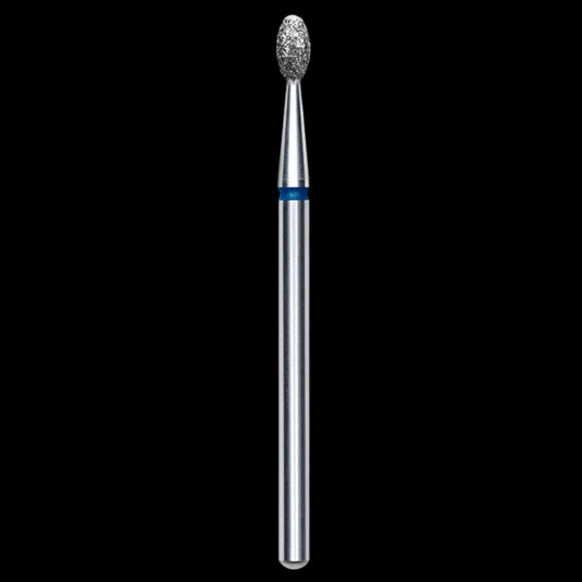 DIAMOND NAIL DRILL BIT, "OLIVE", BLUE, HEAD DIAMETER 2.5 MM/WORKING PART 5 MM (FA130B025/5) - STALEKS™ by kvadrat store