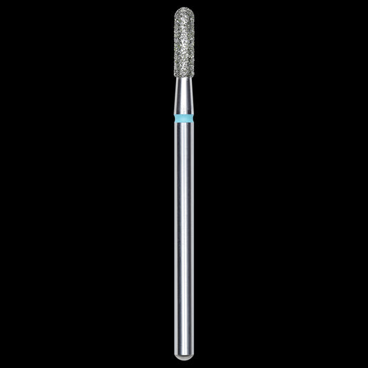 DIAMOND NAIL DRILL BIT, ROUNDED "CYLINDER", BLUE, HEAD DIAMETER 2.3/8MM (FA30B023/8) - STALEKS™ by kvadrat store