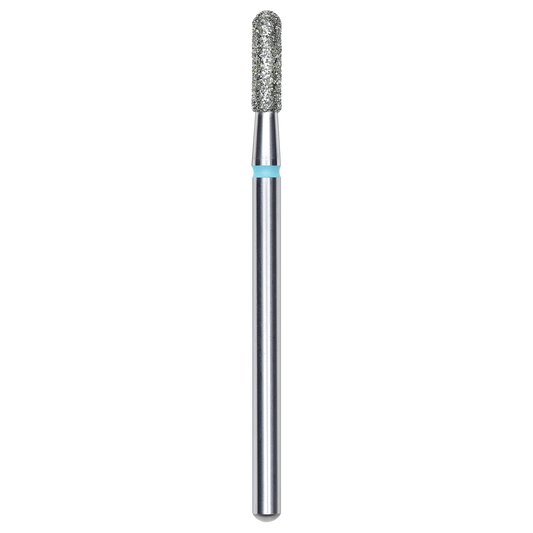 DIAMOND NAIL DRILL BIT, ROUNDED "CYLINDER", BLUE, HEAD DIAMETER 2.3/8MM (FA30B023/8) - STALEKS™