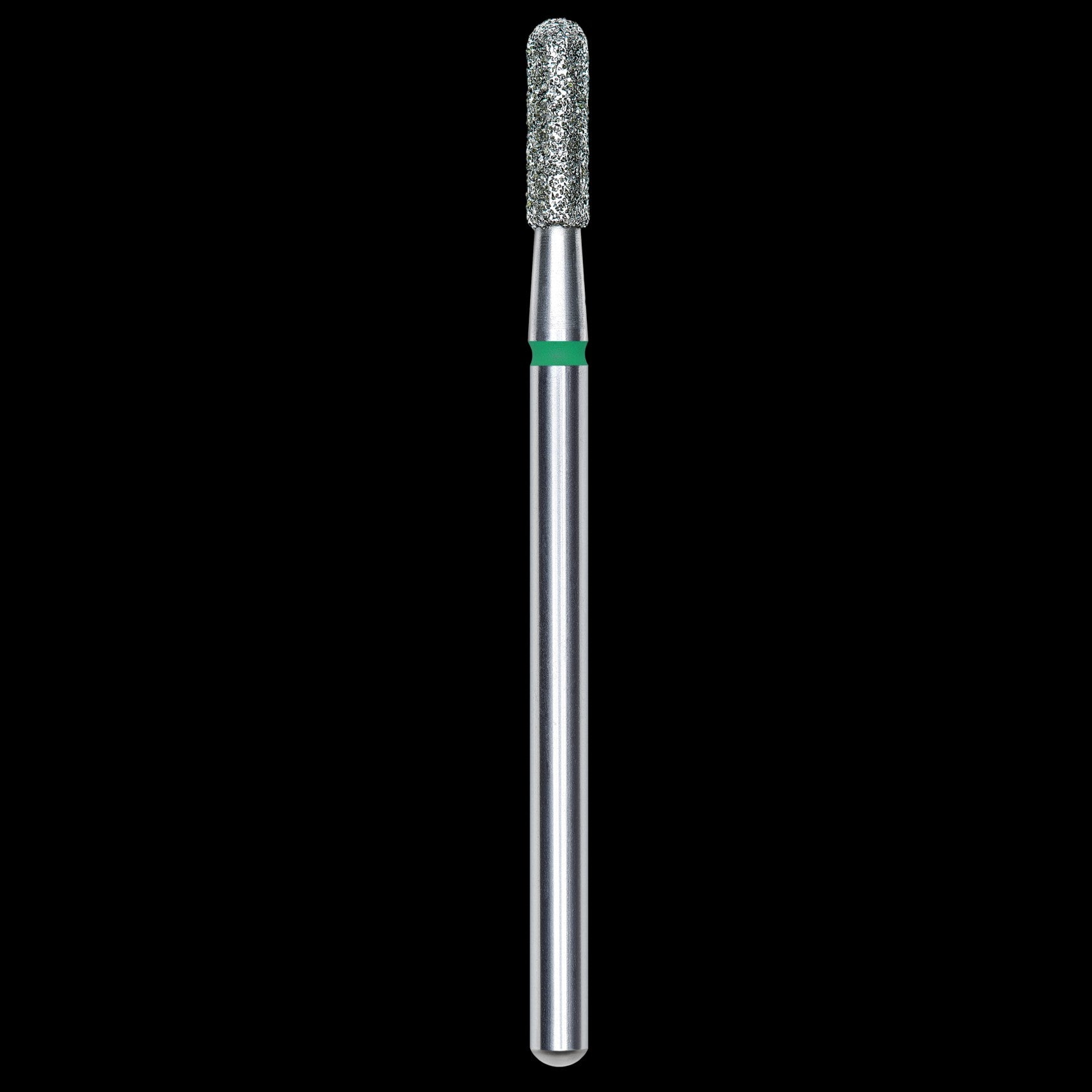 DIAMOND NAIL DRILL BIT, ROUNDED "CYLINDER", GREEN, HEAD DIAMETER 2.3/8MM (FA30G023/8) - STALEKS™ by kvadrat store