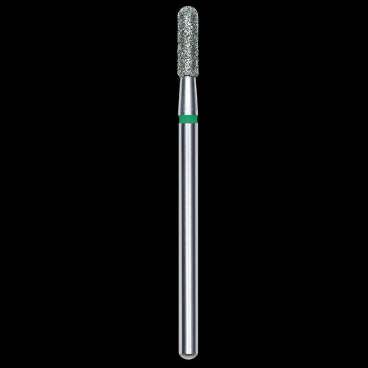 DIAMOND NAIL DRILL BIT, ROUNDED "CYLINDER", GREEN, HEAD DIAMETER 2.3/8MM (FA30G023/8) - STALEKS™ by kvadrat store