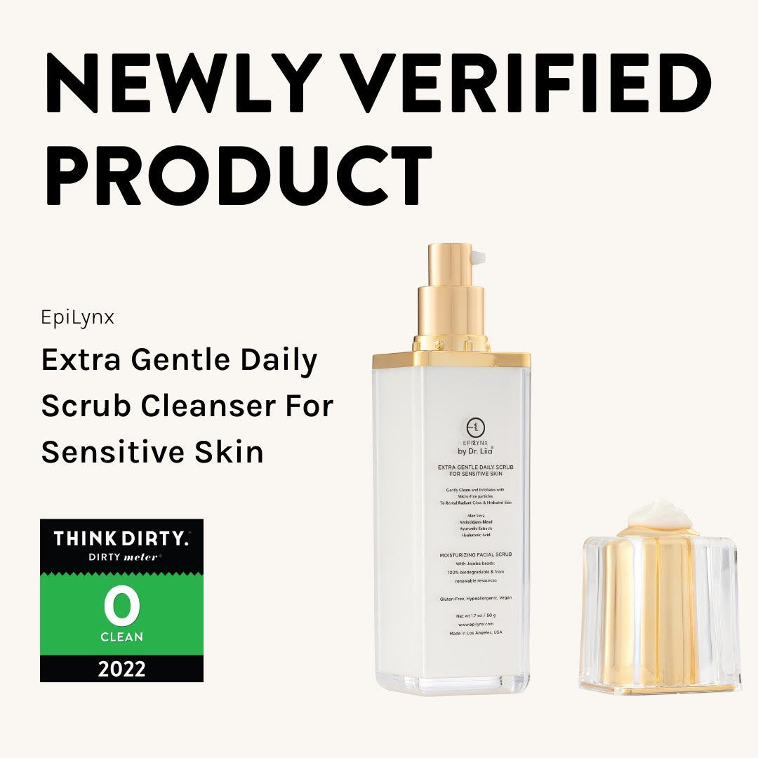 Gentle Exfoliating Face Scrub – Hyaluronic Acid, Aloe Vera & Biodegradable Jojoba Beads by EpiLynx