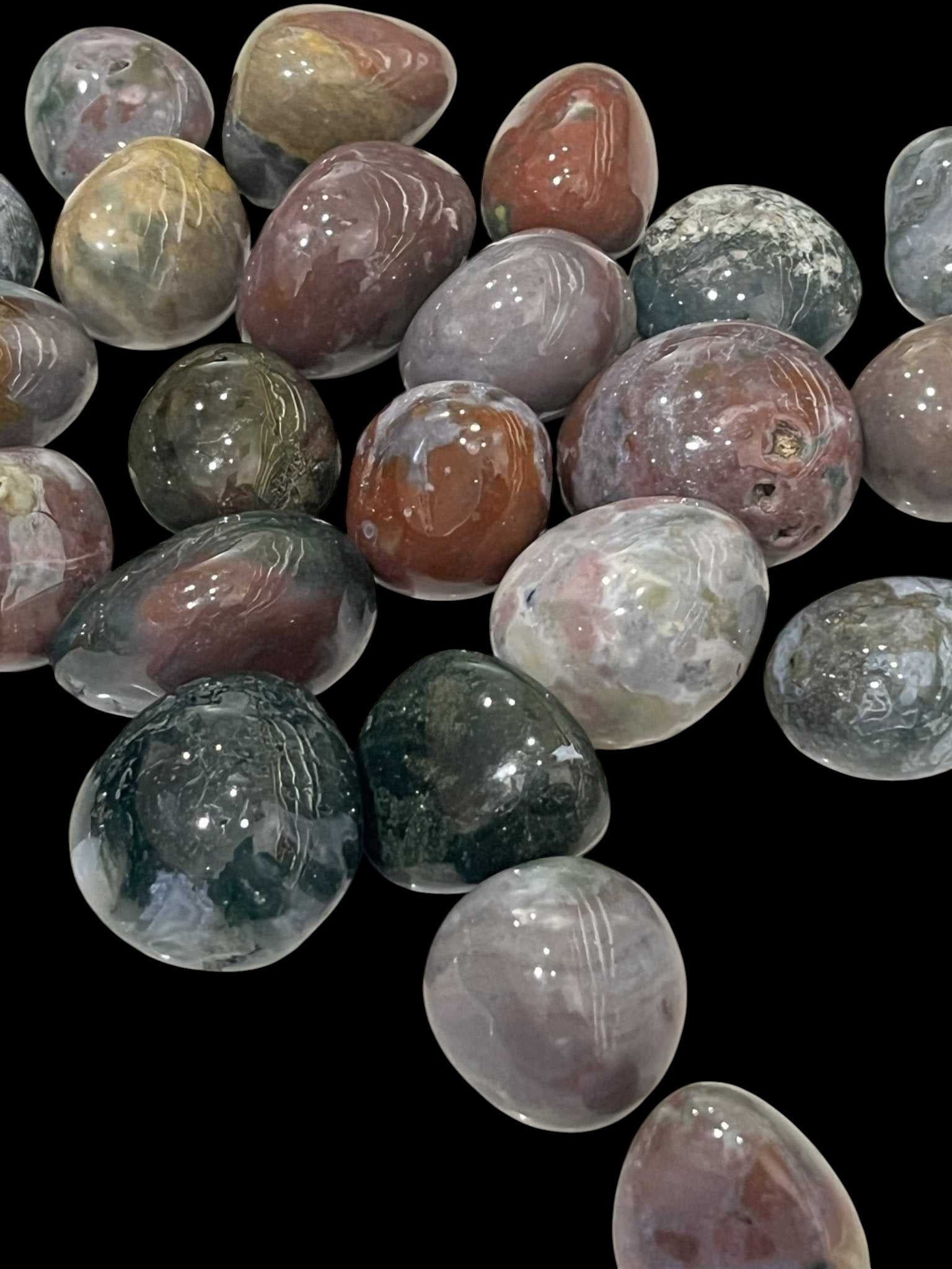 Fancy Jasper Tumbled Pocket Stone