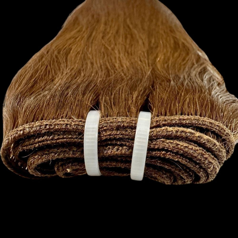 Raw Medium Brown Straight 100% Human Hair Bundles by Private Label